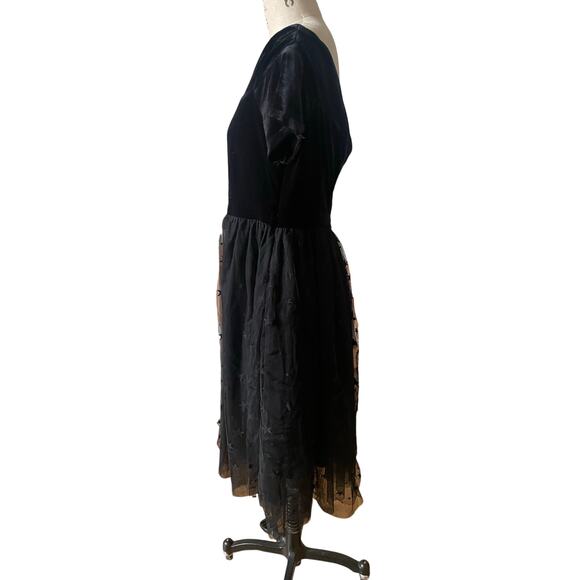 ModCloth Uplifting Aura Velvet & Stars Tulle Party Dress Size XL - Picture 4 of 10